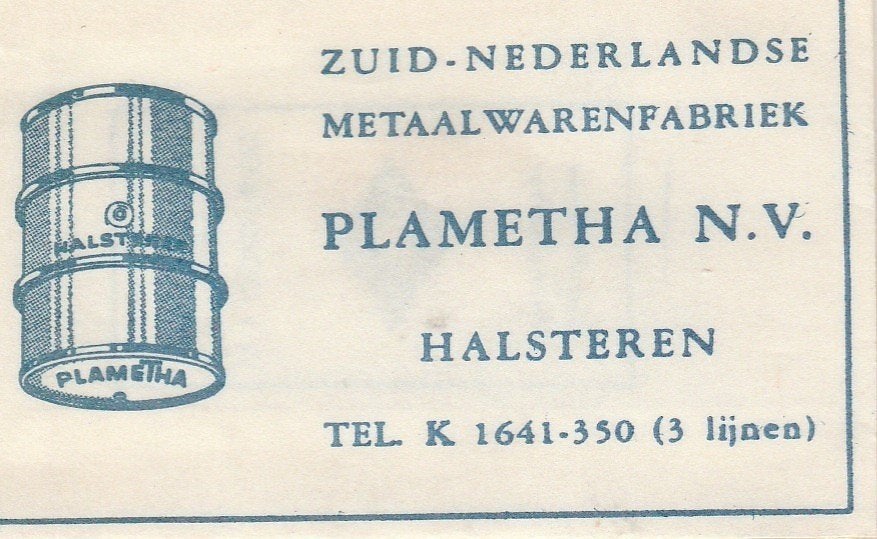 metaalwarenfabriek Plametha Halsteren - ton vat - Zuid NL, Ophalen of Verzenden