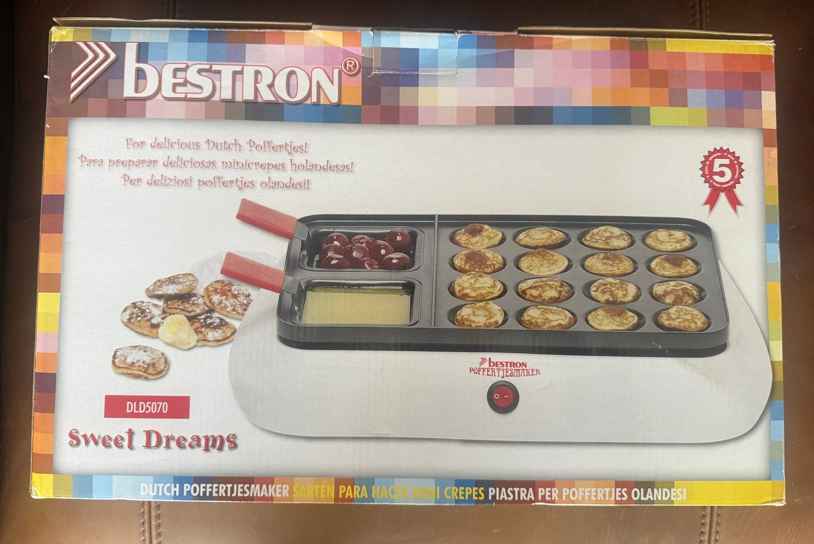 Bestron Poffertjesmaker DLD5070 - Nieuw in doos, Ophalen of Verzenden, Nieuw