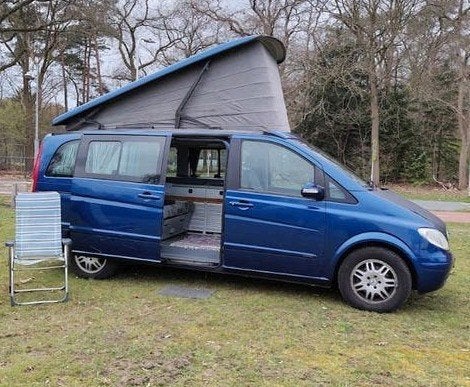 Compacte Mercedes-Benz Buscamper met Hefdak, Caravans en Kamperen, Campers, Automaat, Mercedes-Benz, Diesel, Particulier