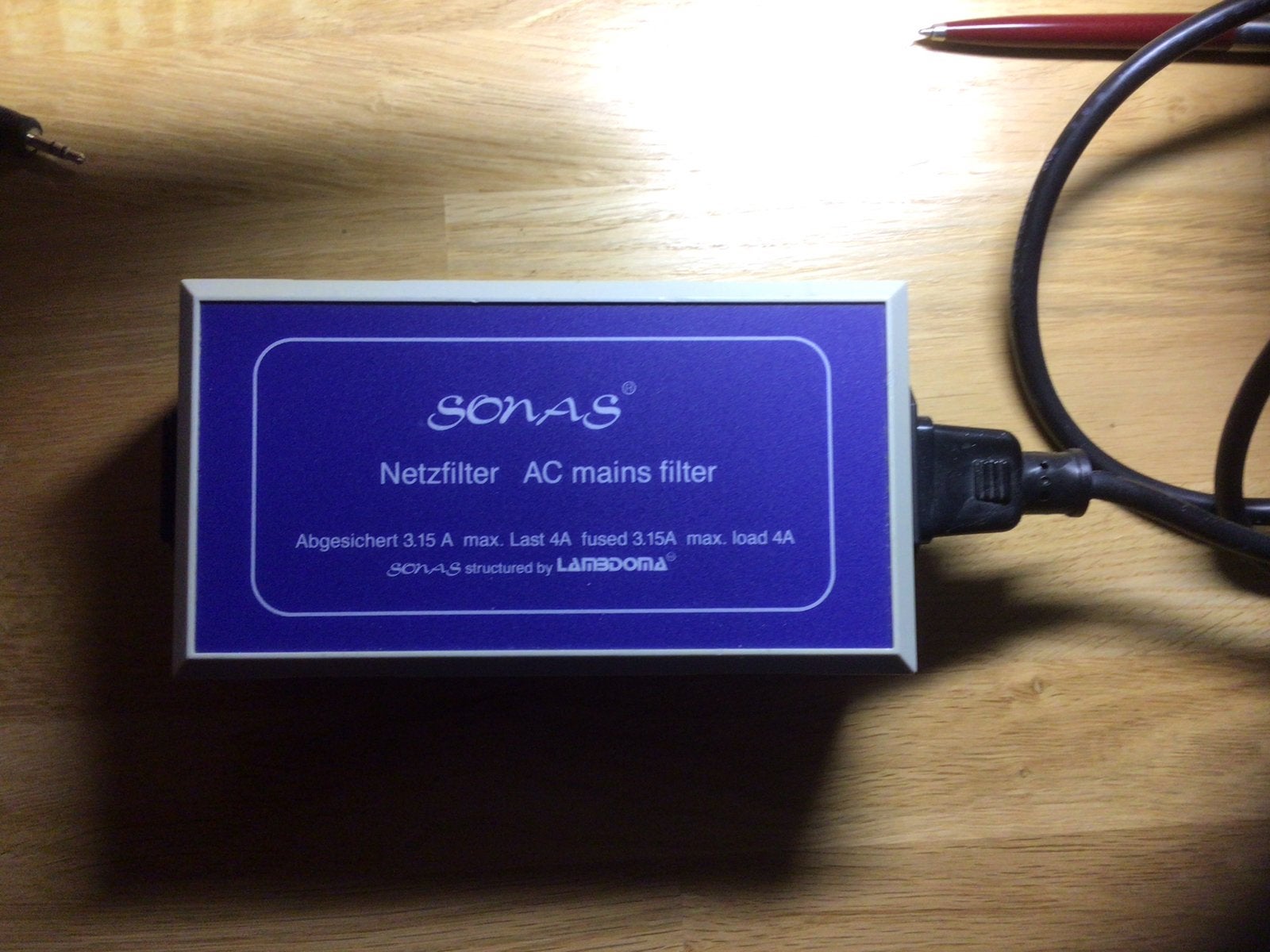 Sonas Netfilter AC Mains Filter & Hoofdtelefoon Adapter (2x), Audio, Tv en Foto, Ophalen, Gebruikt