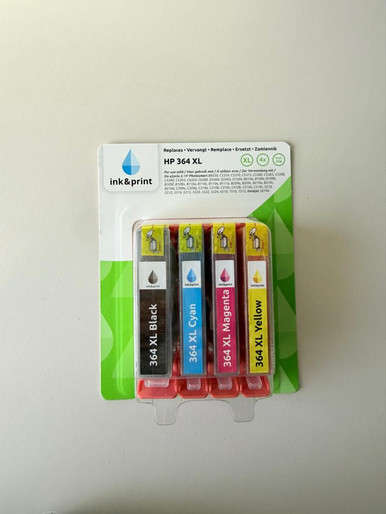 Inkt & Print HP 364 XL Cartridges - 4-pack (Zwart, Cyaan, Ma, Ophalen of Verzenden, Nieuw, Cartridge