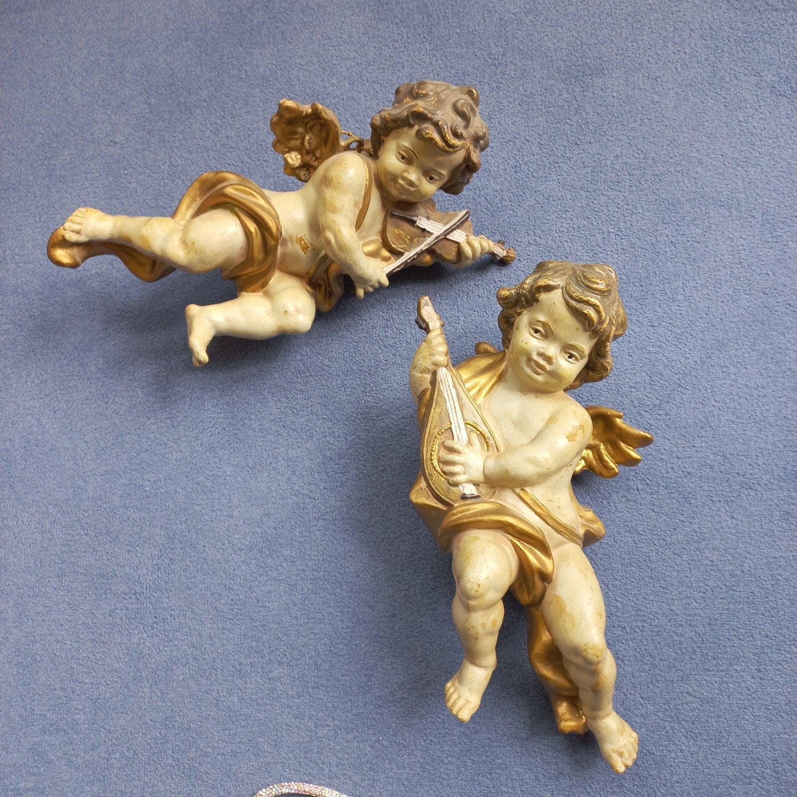 2 brocante Engelen, Antiek en Kunst, Kunst | Beelden en Houtsnijwerken, Ophalen of Verzenden