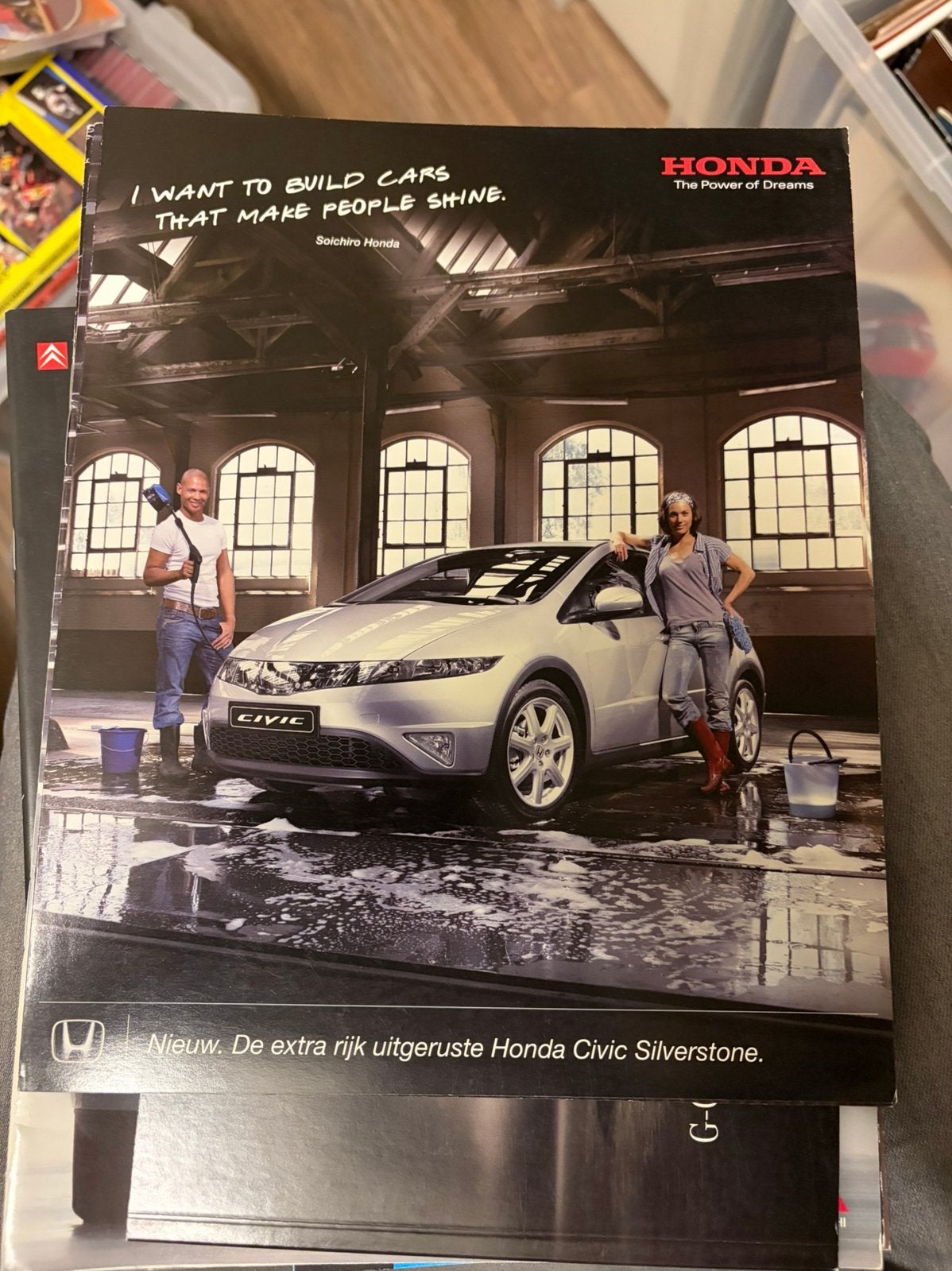 Honda Civic Silverstone brochure, Ophalen of Verzenden, Zo goed als nieuw, Honda