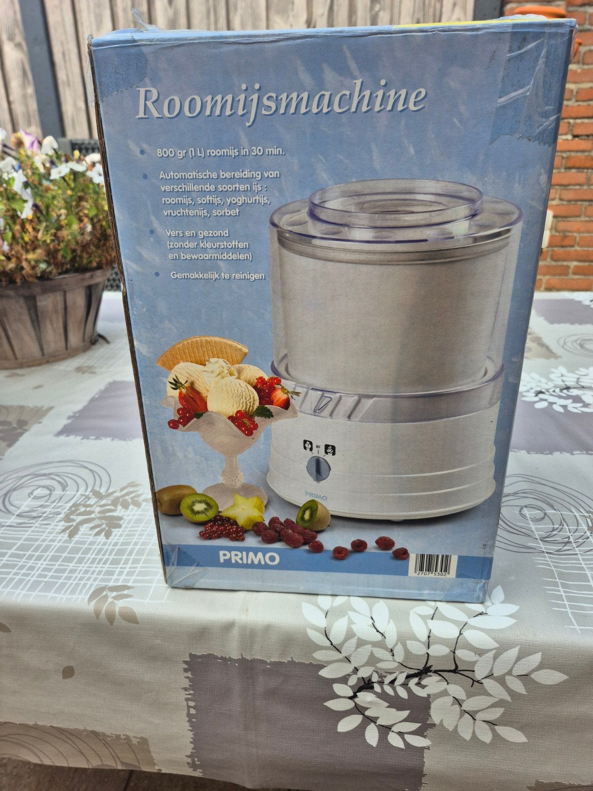 Primo ijsmachine 100% in orde, Ophalen