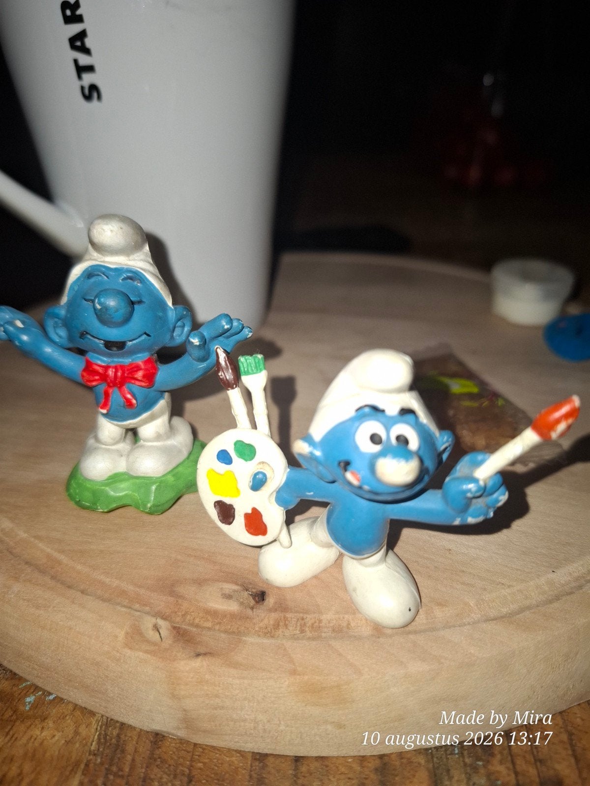 smurfen 2 stuks, Verzamelen, Smurfen, Ophalen of Verzenden, Zo goed als nieuw, Verschillende Smurfen