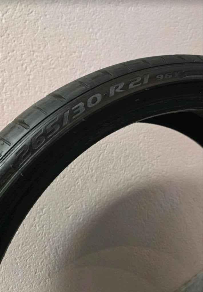 4x 265 30 21 zomerbanden pirelli, Ophalen, 265 mm, 21 inch, Band(en)