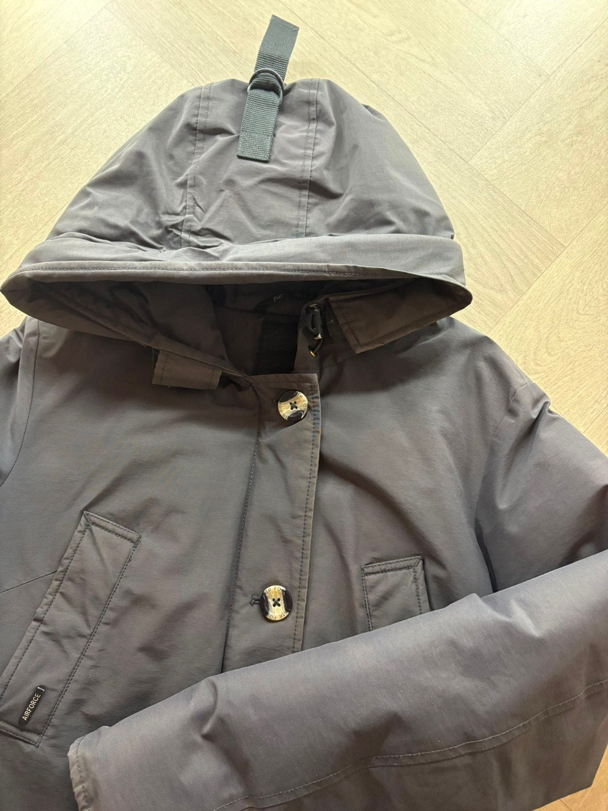Airforce 4 pocket parka jas, Maat 38/40 (M), Airforce, Ophalen of Verzenden, Grijs