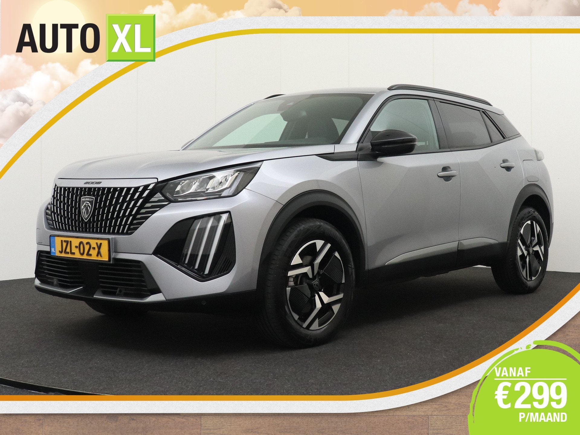 Peugeot 2008 167 PK Aut. Hybrid Allure Half-Leder Climate Ca, Auto's, Gebruikt, 1199 cc, Leder en Stof, Bedrijf