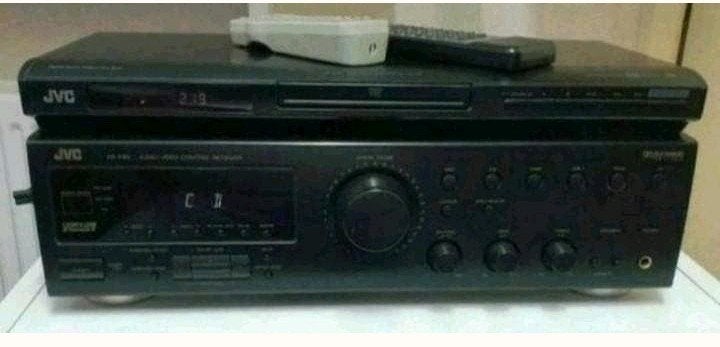 Jvc set rx-416v receiver + cd dvd speler xv-330, Ophalen of Verzenden, Dvd-speler, JVC