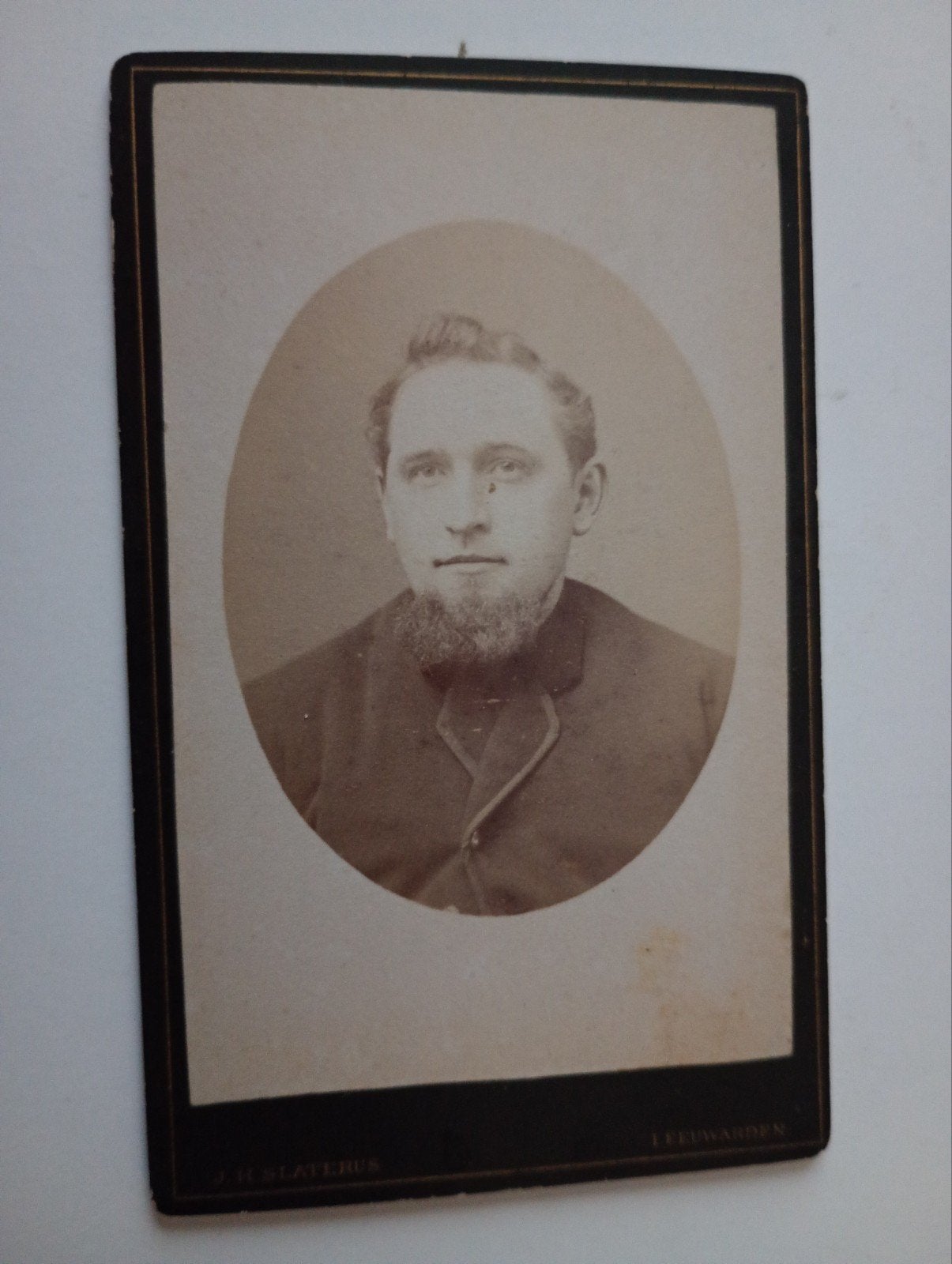 CDV Leeuwarden Man, Ophalen of Verzenden, Voor 1940, Gebruikt, Foto