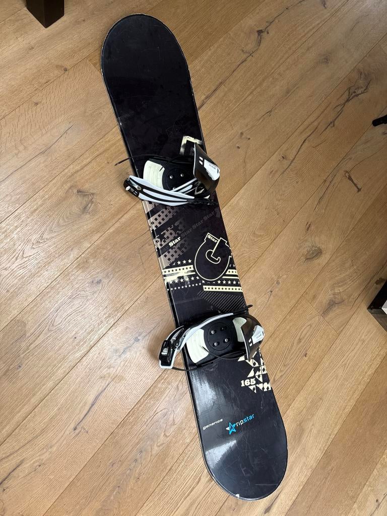 Snowboard met bindingen - Ripstar Generics 165, Ophalen, Gebruikt, Board