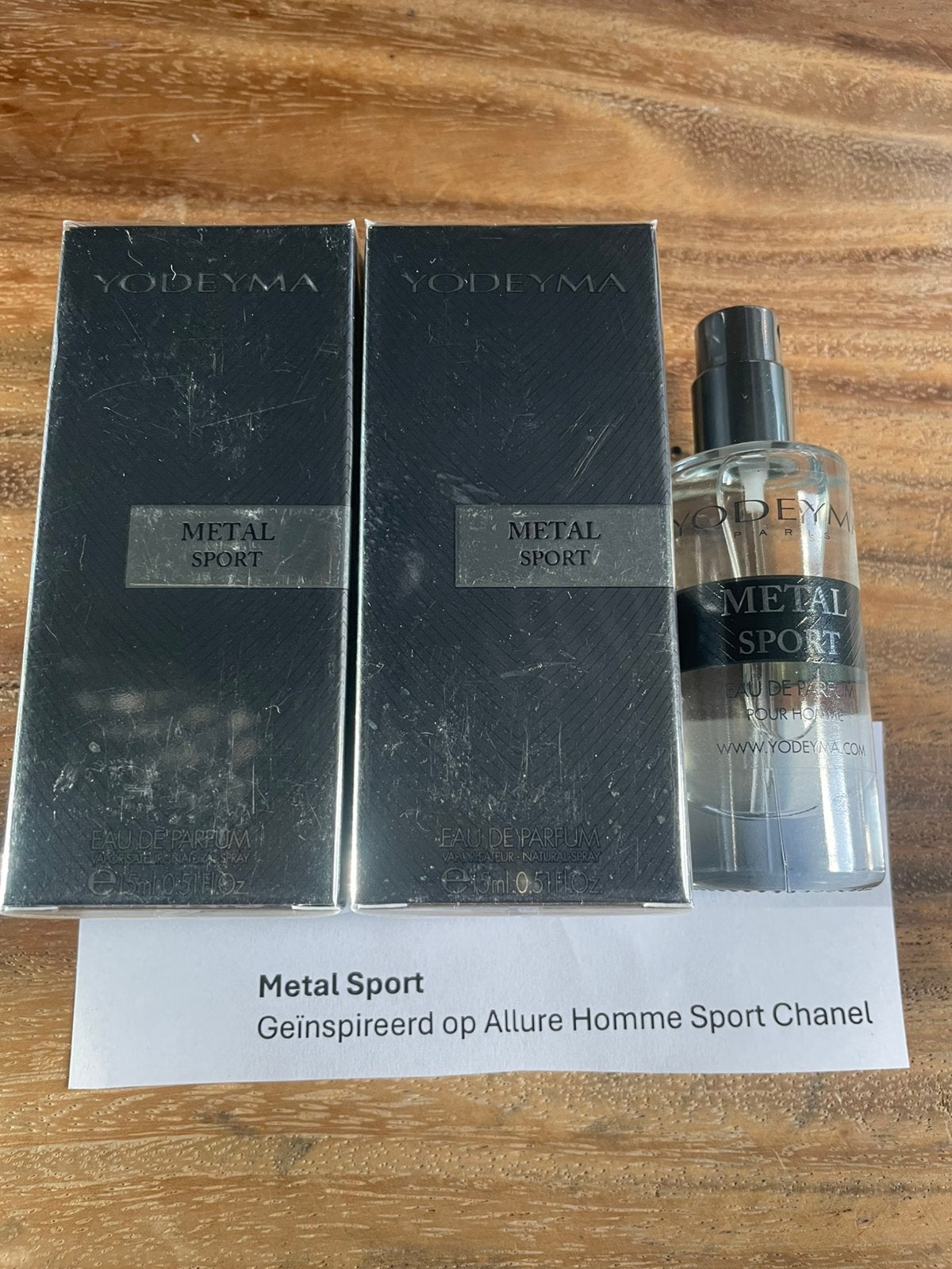 Yodeyma Metal Sport geïnspireerd Allure Homme Sport Chanel, Sieraden, Tassen en Uiterlijk, Ophalen of Verzenden, Nieuw
