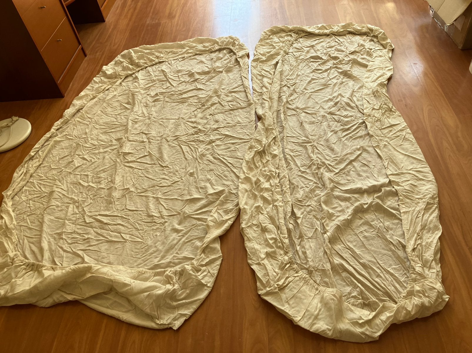 2 hoeslakens (194x84cm), Ophalen of Verzenden, Zo goed als nieuw