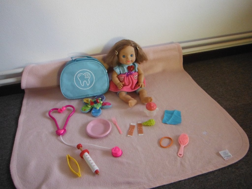 baby pop Maartje interactief met acc, Ophalen, Zo goed als nieuw, Babypop