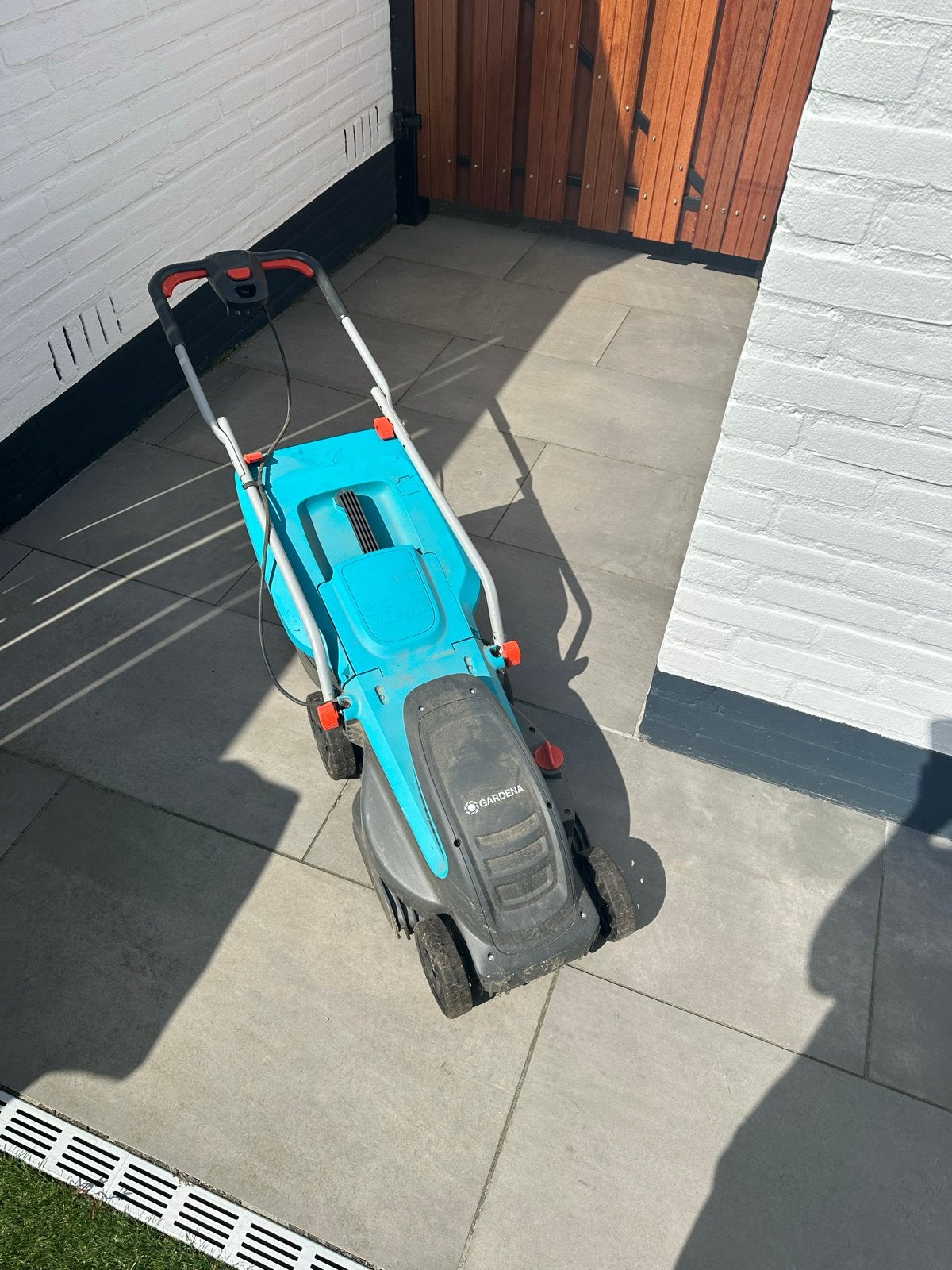 Gardena Elektrische Grasmaaier - Goede Staat, Ophalen, Cirkelmaaier, Elektrische grasmaaier, Zo goed als nieuw