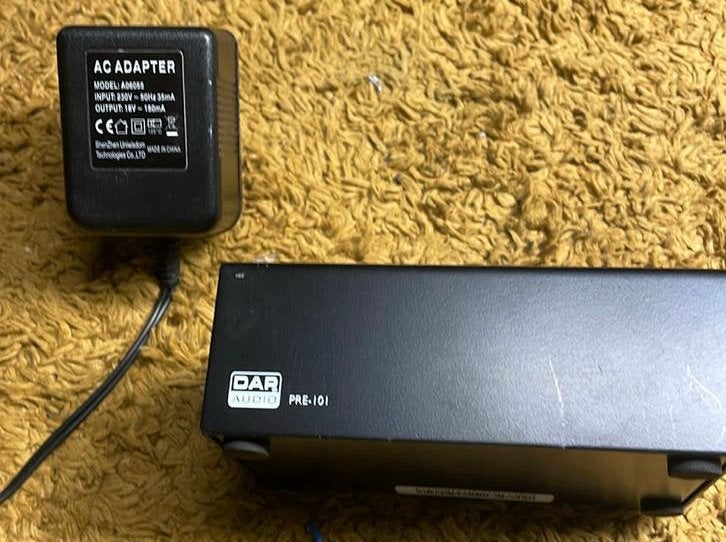 DAP Audio PRE-101 Phono RIAA Equalized Pre-amp, Ophalen, Zo goed als nieuw, Minder dan 60 watt, Overige merken