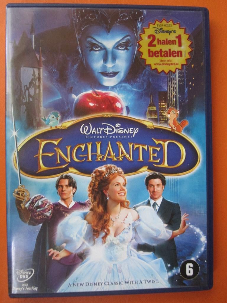 Enchanted (2007) DISNEY, Vanaf 6 jaar, Ophalen of Verzenden, Zo goed als nieuw, Romantische komedie