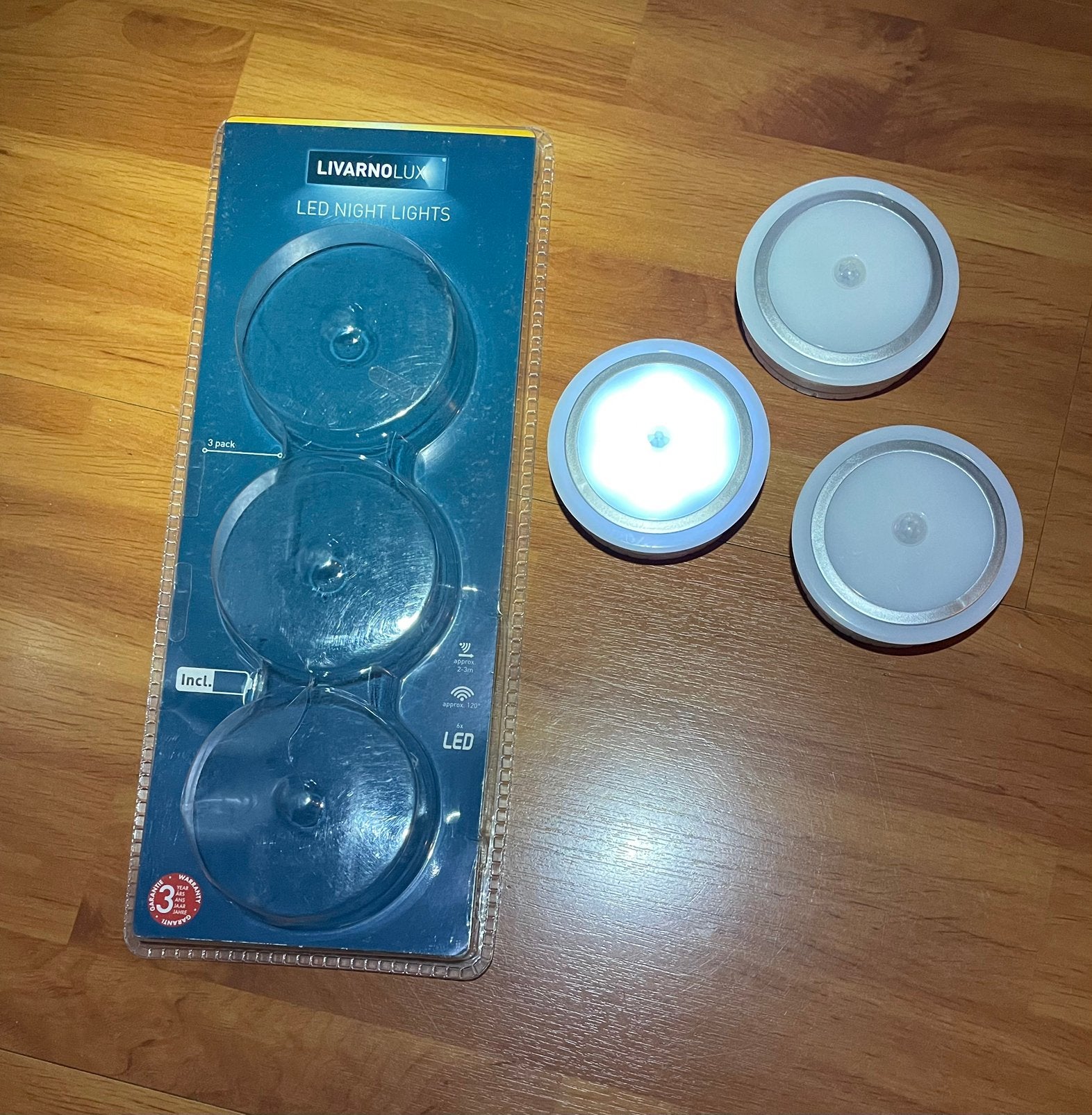 Livarno LUX Sensor Lampjes - Nieuw in Verpakking, Huis en Inrichting, Lampen | Overige, Draadloos, Ophalen of Verzenden, Zo goed als nieuw