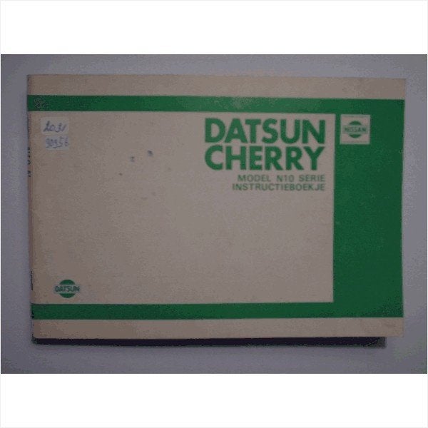 Datsun Cherry Model N10 Instructieboekje 1979 #3 Nederlands, Ophalen of Verzenden