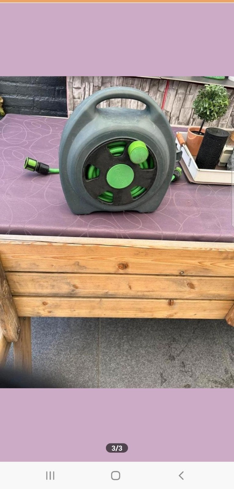 Hozelock Tuinslanghaspel met slang, Tuin en Terras, Ophalen, Gebruikt, Tuinslanghaspel