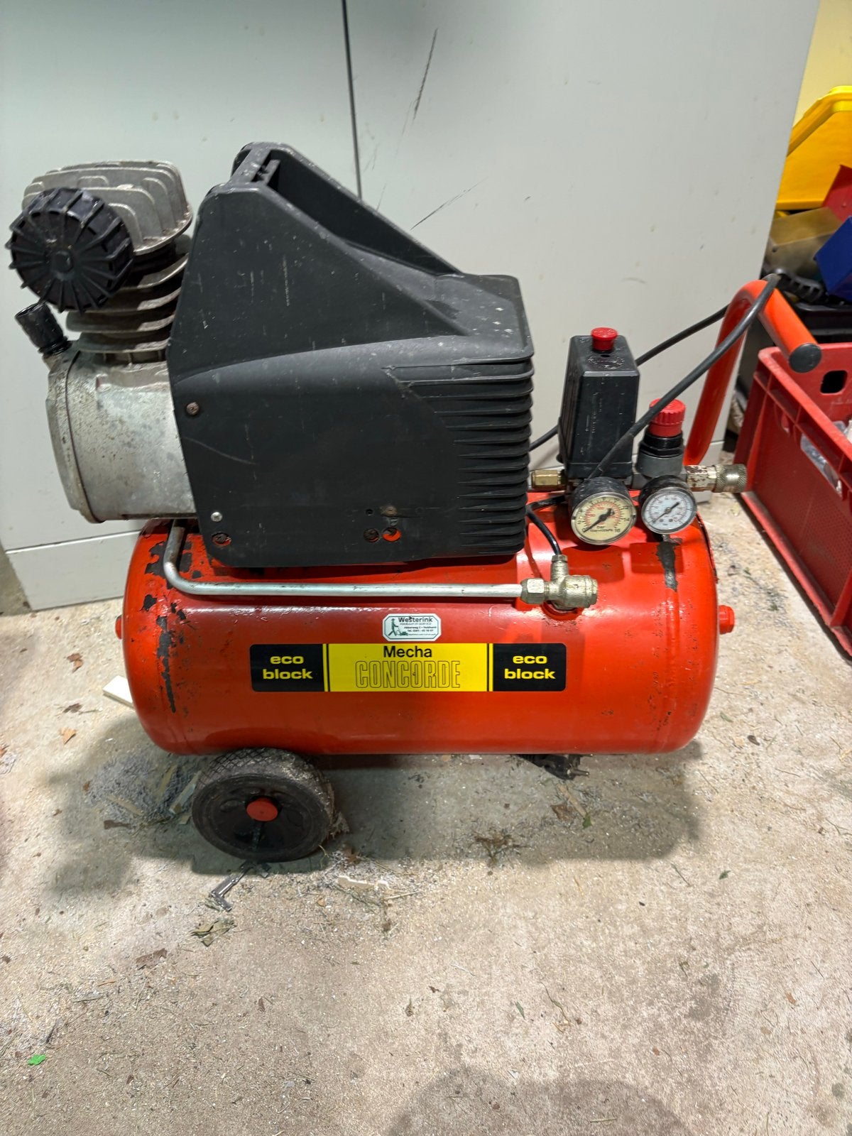 Concorde CXR225 Compressor - voor de hobbist, Ophalen, Gebruikt, 6 tot 10 bar, Minder dan 200 liter/min