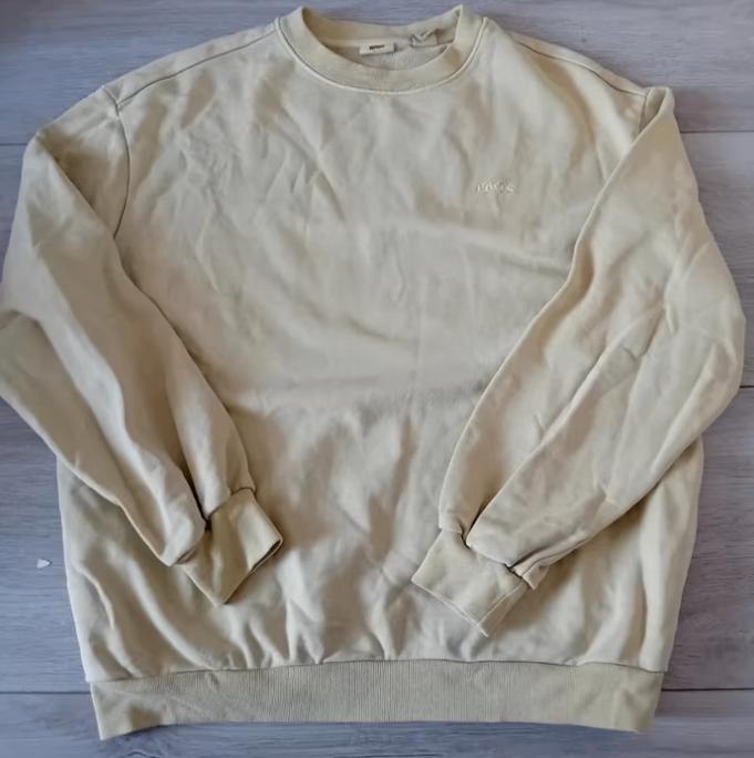 NIEUWSTAAT! Levi's; Oversized sweater; mt XXS - valt als S/M, Geel, Ophalen of Verzenden, Zo goed als nieuw, Levi’s