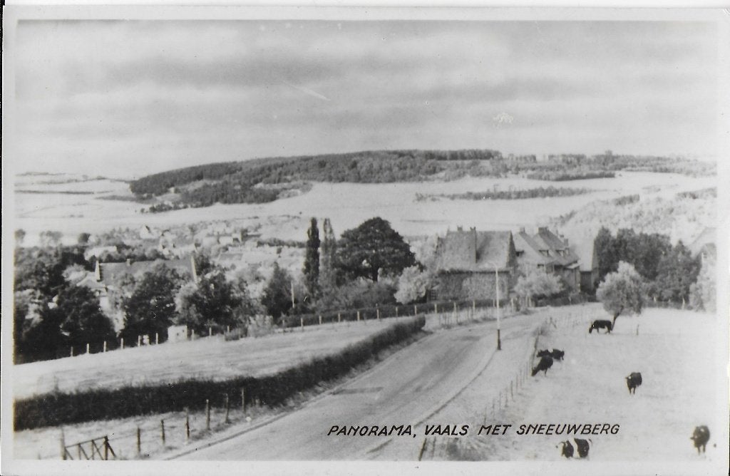 A12 oude ansichtkaart panorama vaals het sneeuwberg, Verzamelen, Ophalen of Verzenden, 1940 tot 1960, Ongelopen, Limburg