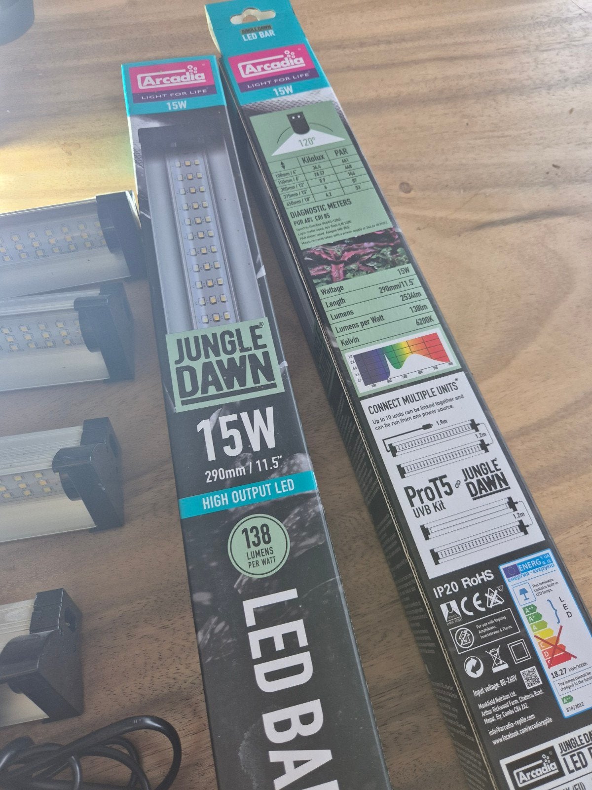 7x Terrarium lampen Arcadia Jungle Dawn 15w 290mm, Ophalen of Verzenden