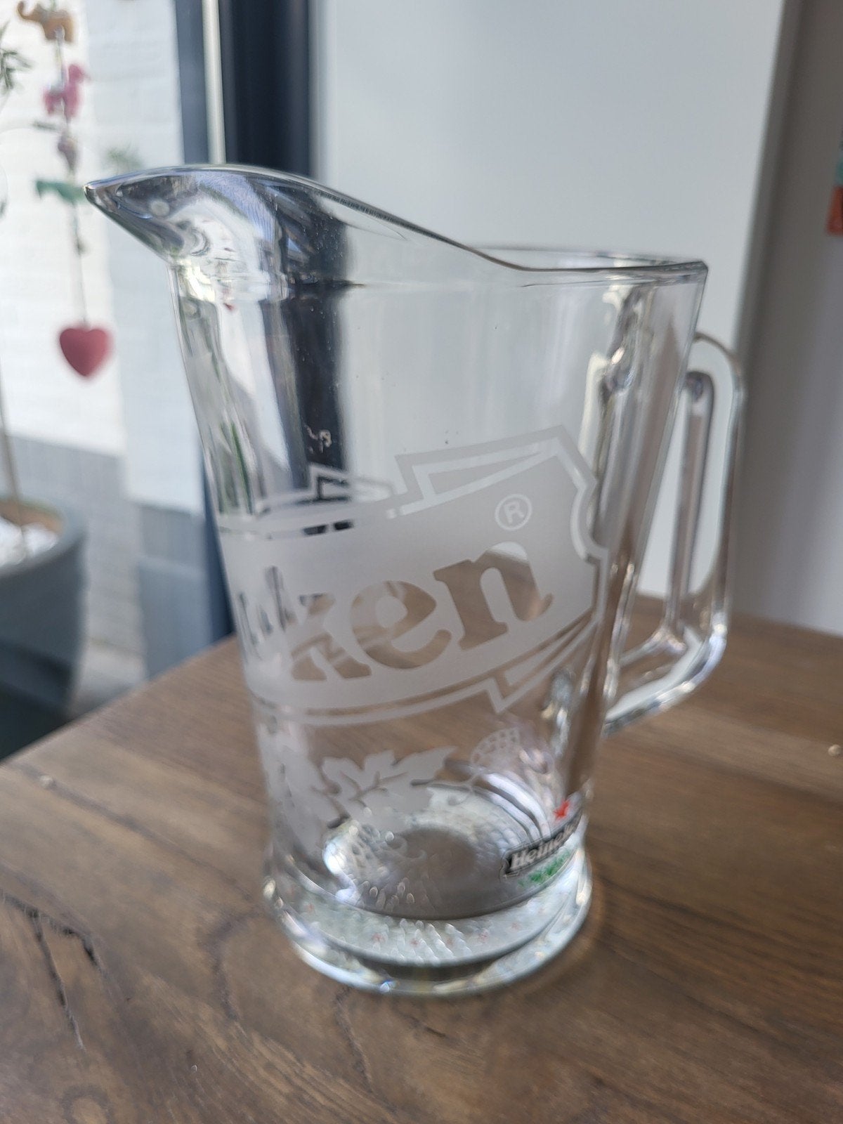 Heineken Glazen Bierkan - Vintage Design, Ophalen of Verzenden, Zo goed als nieuw, Gebruiksvoorwerp