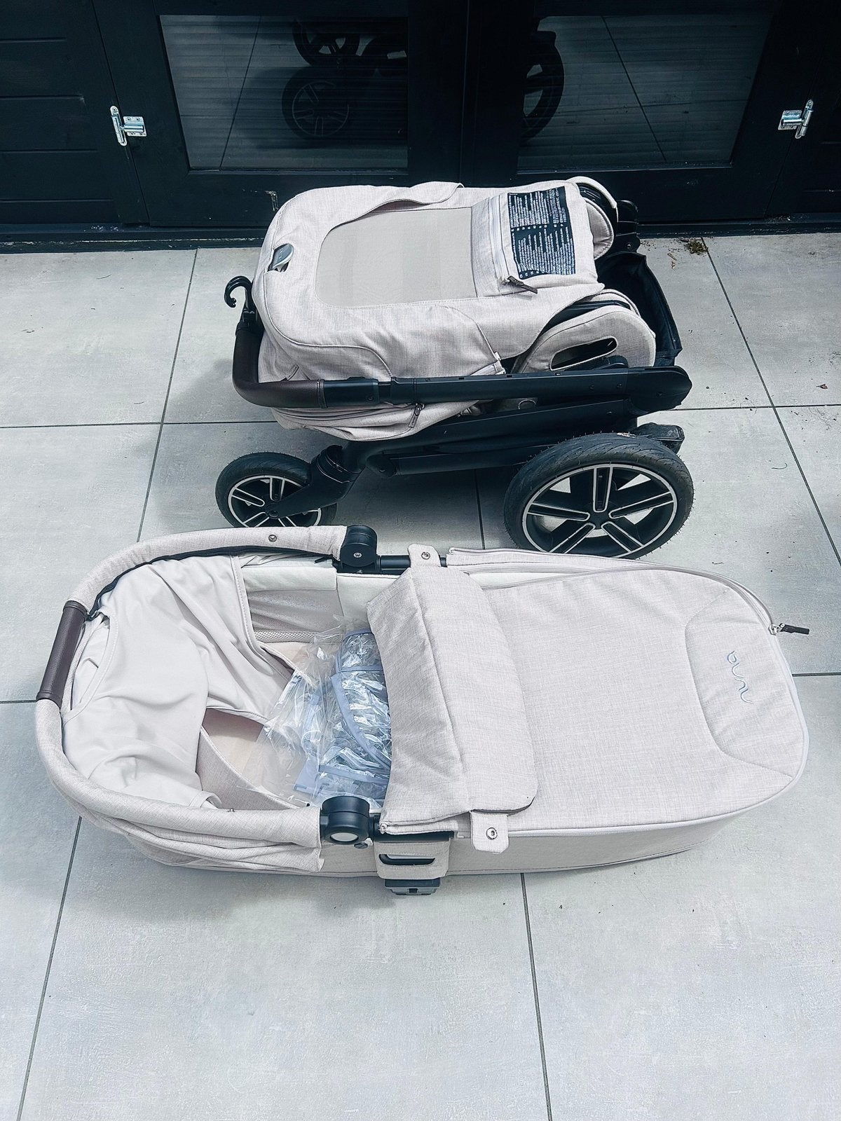 Nuna Mixx Next + reiswieg kleur Biscotti, Ophalen, Zo goed als nieuw, Overige merken
