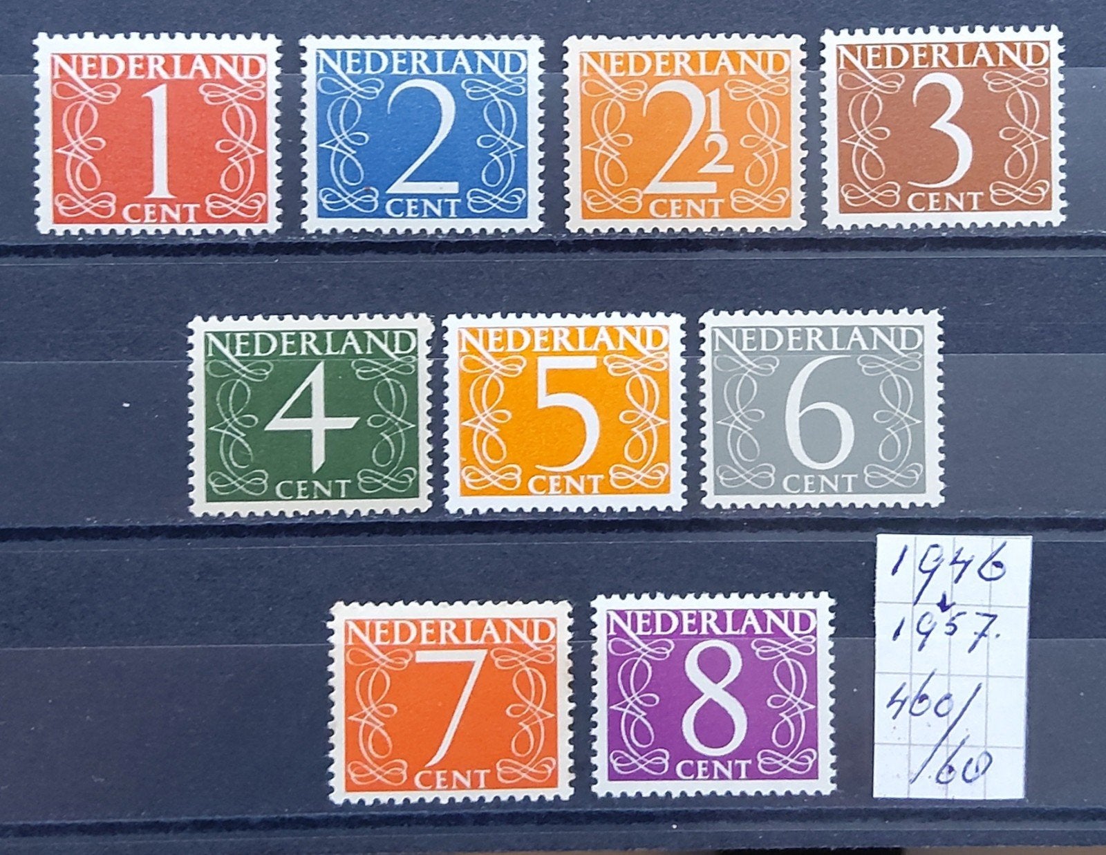 Cijferzegels 1946--1957, Ophalen of Verzenden, Koningin Beatrix, Euro's