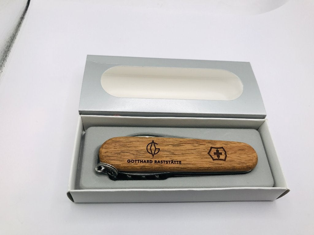 Victorinox Spartan Wood “GOTTARDO Raststatte”  knife, Caravans en Kamperen, Ophalen of Verzenden, Nieuw