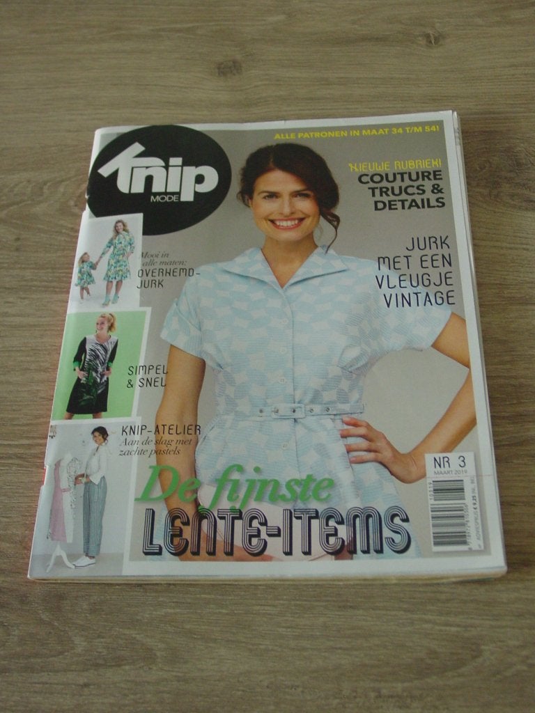 Knipmode nr. 3 maart / 2019, Ophalen of Verzenden, Zo goed als nieuw, Vrouw, Knipmode