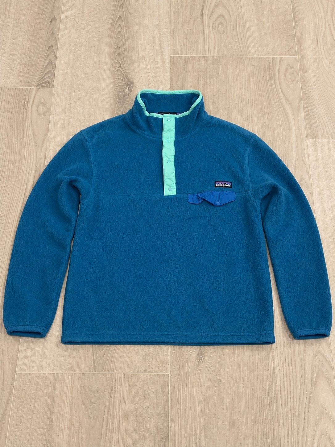 Patagonia Synchilla Fleece Pullover L - Blauw/Turquoise