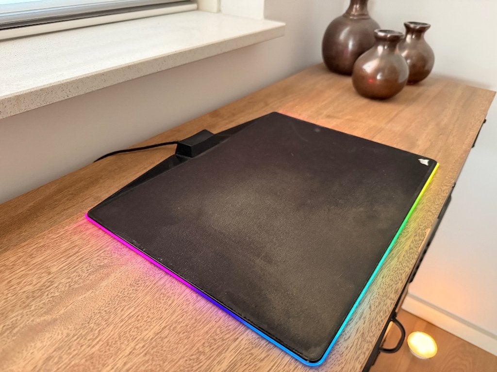 Corsair MM800 RGB Polaris gaming muismat met RGB verlichting, Ophalen of Verzenden, Gaming muismat, Zo goed als nieuw, Corsair