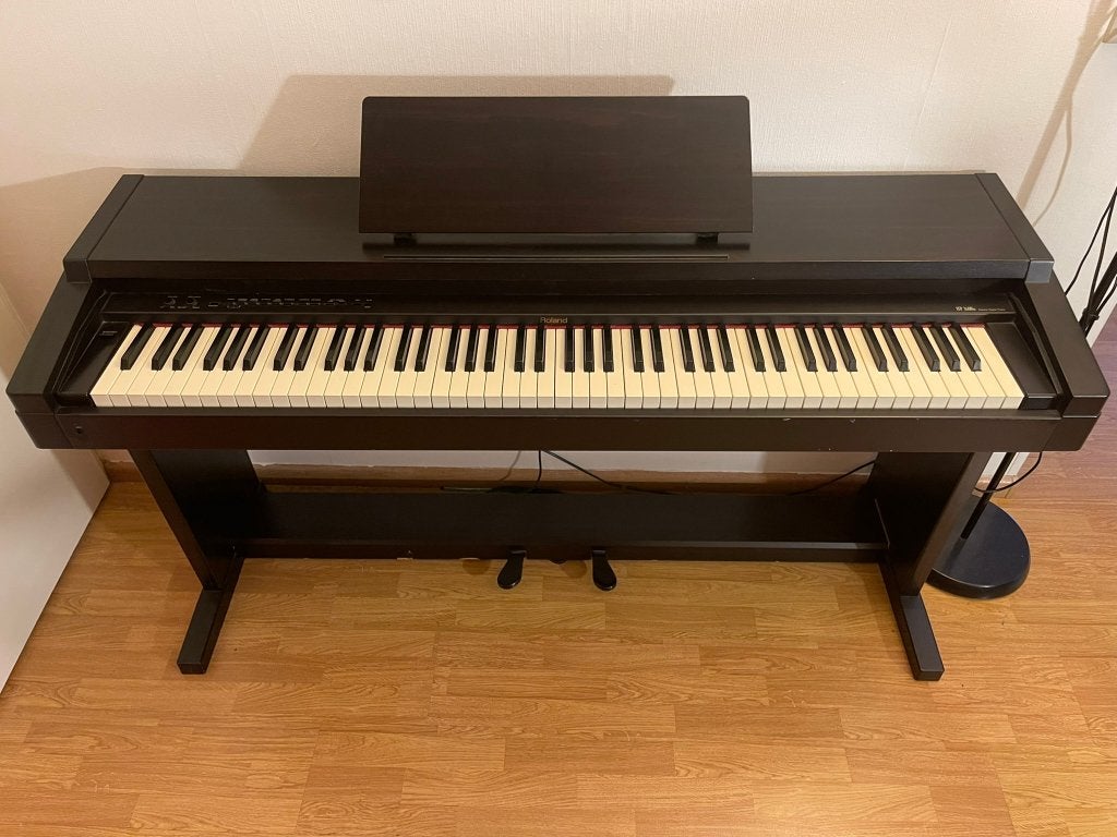 Digitale piano Roland HP 1600e, Ophalen, Gebruikt, Bruin, Digitaal