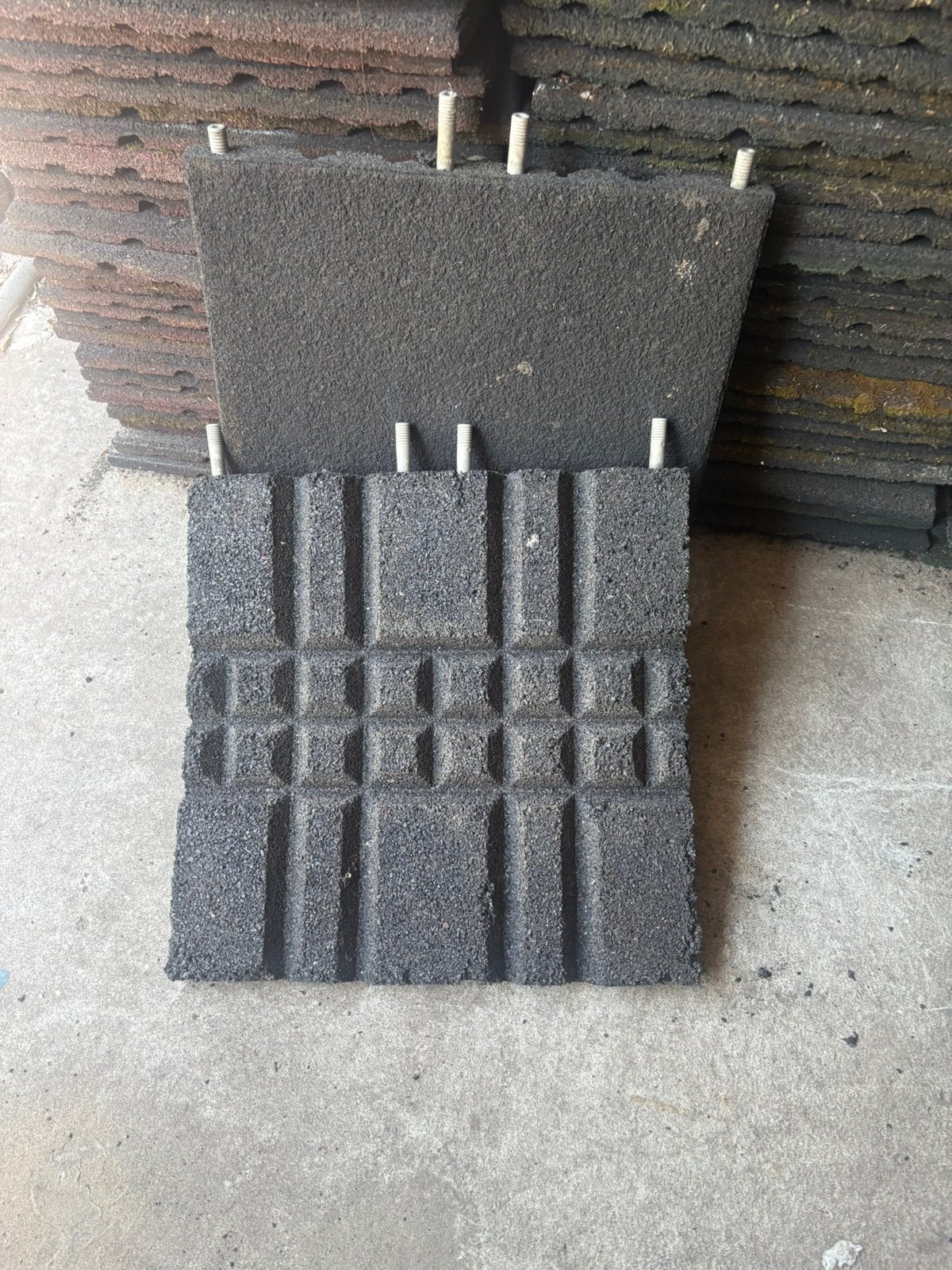 Rubberen tegels 50x50 4,5 cm, Ophalen of Verzenden, Gebruikt, Rubber, Overige typen