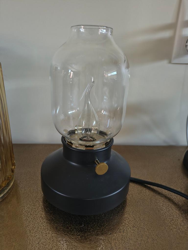 zwarte tafellamp (schemerlamp), Ophalen, Minder dan 50 cm, Zo goed als nieuw, Minder dan 100 cm