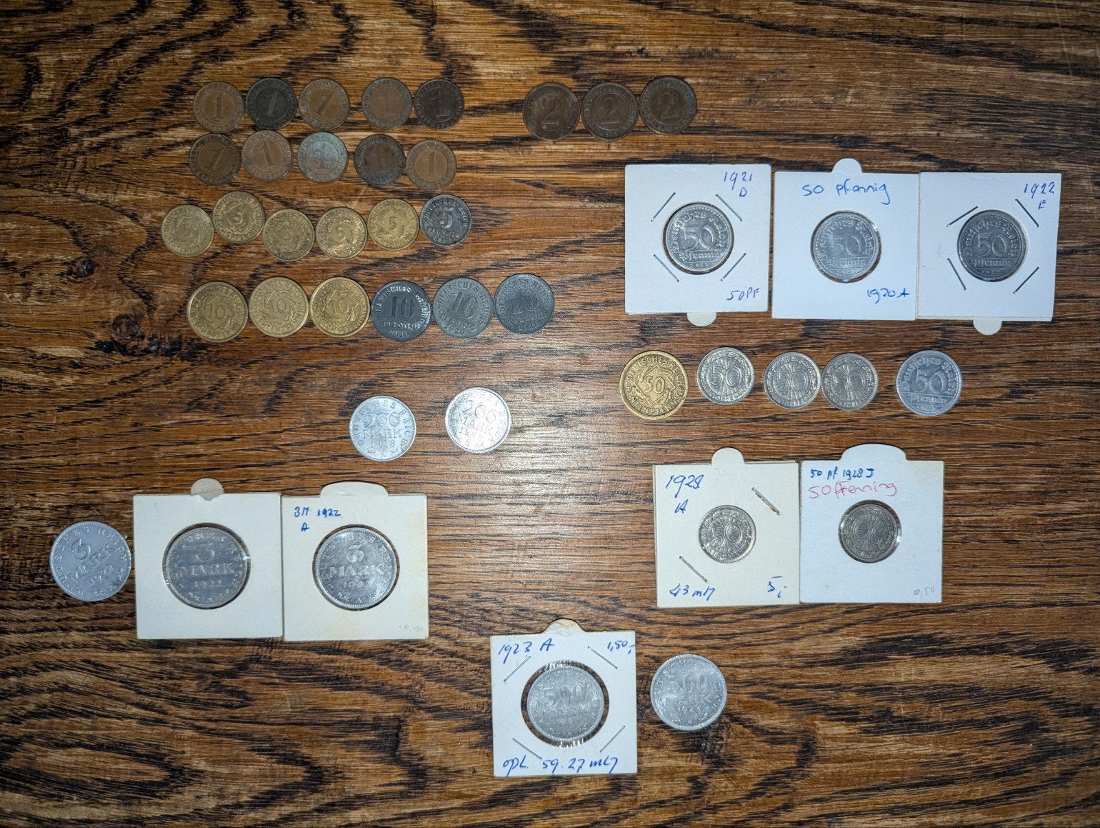 Partij munten Duitsland - Weimar 1919 t/m 1932, Postzegels en Munten, Munten en Bankbiljetten | Verzamelingen, Ophalen of Verzenden