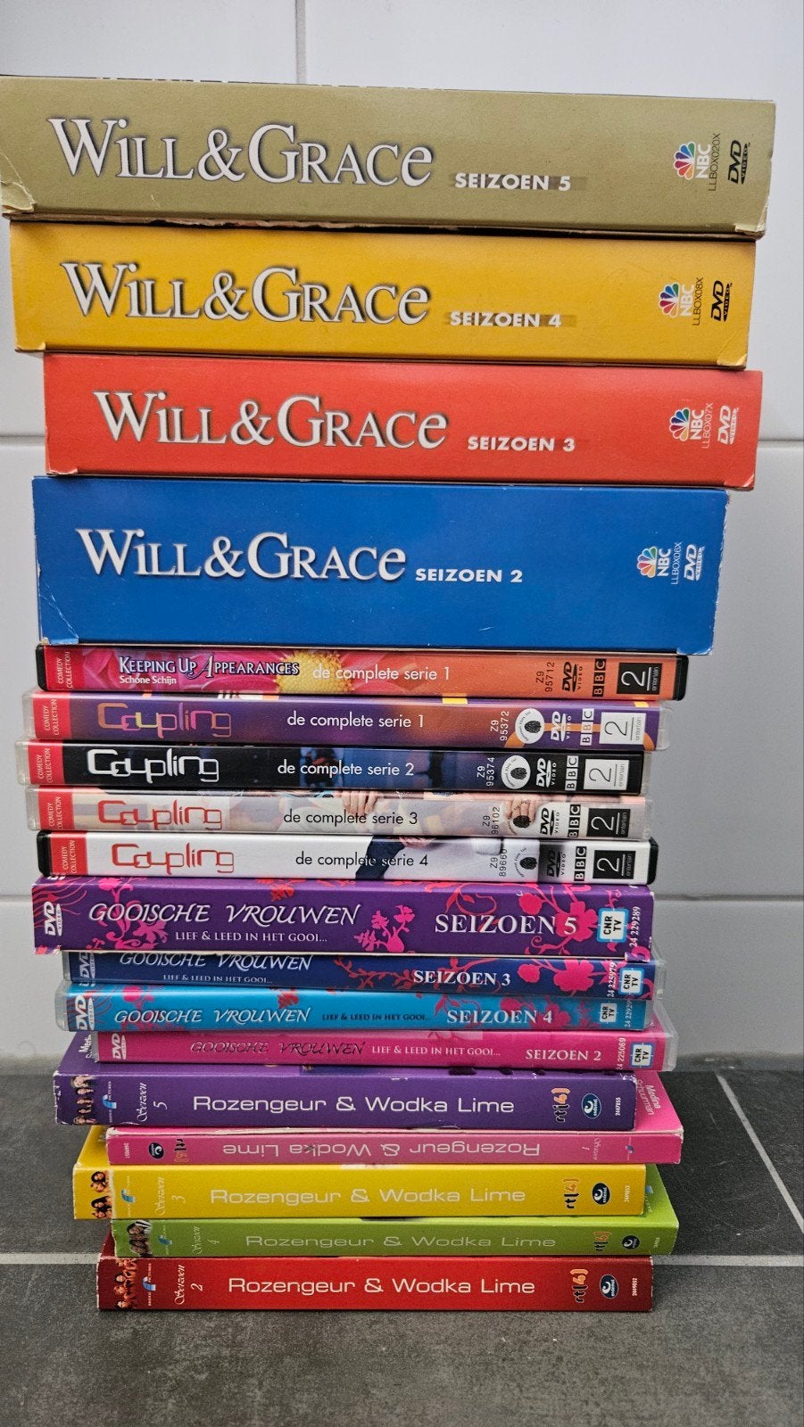 Diverse DVD's: Will & Grace, Coupling, Gooische Vrouwen, Ophalen, Gebruikt, Alle leeftijden, Nederlands
