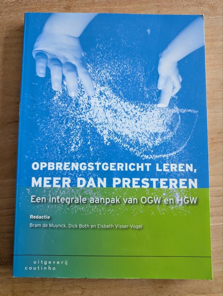 Opbrengstgericht Leren, Meer Dan Presteren, Bram de Muynck, Dick Both, Elsbeth Visser-Vogel, Zo goed als nieuw, Gamma, HBO