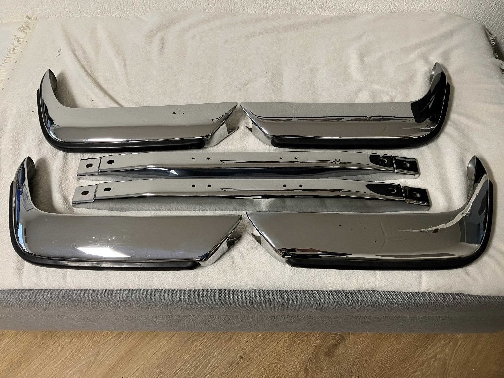 Complete set van chromen bumpers voor Volvo P-1800 1968, Ophalen, Gebruikt, Universele onderdelen