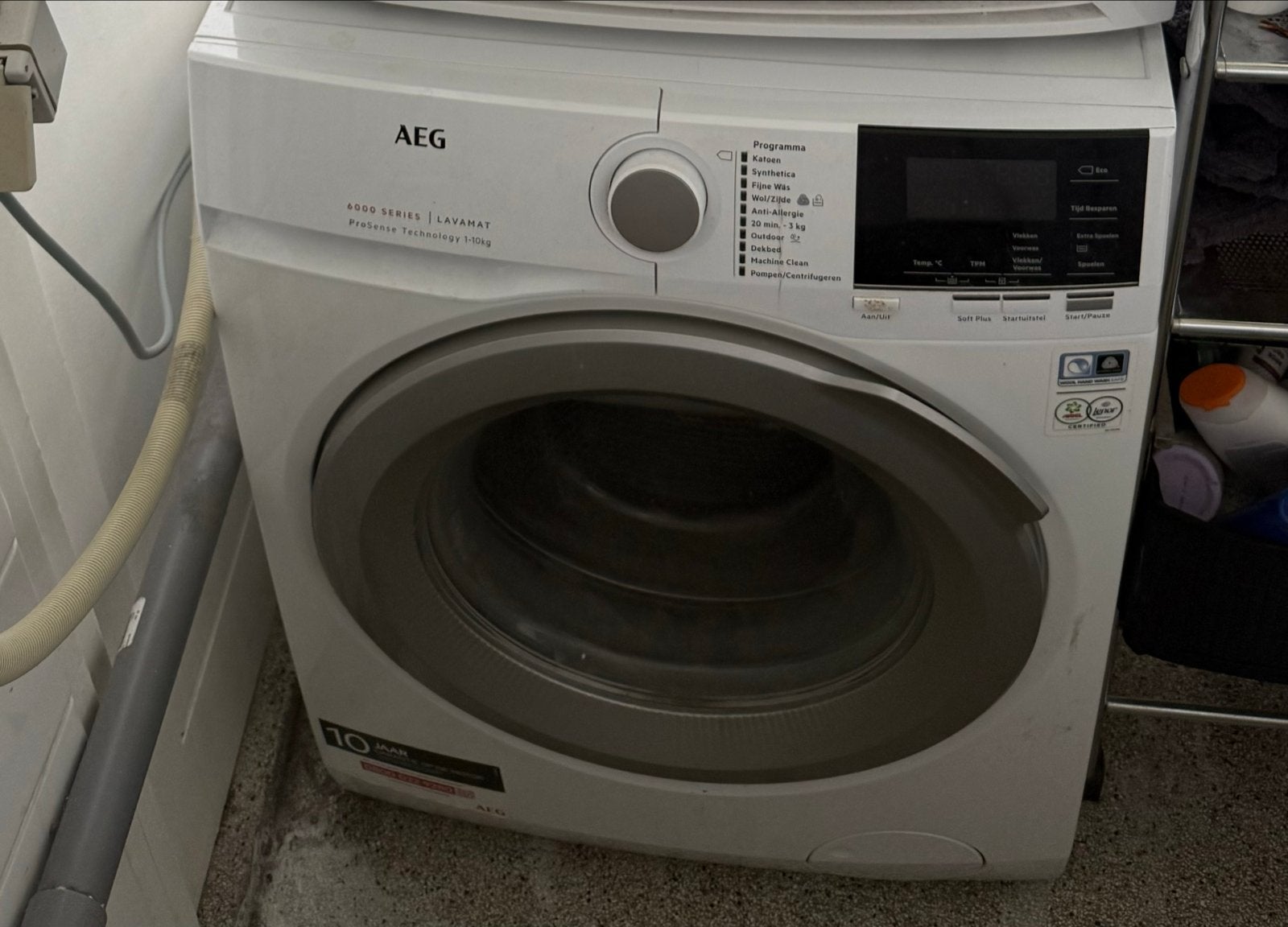AEG 6000 Series Lavamat Wasmachine, Ophalen, Gebruikt, Voorlader, 85 tot 90 cm