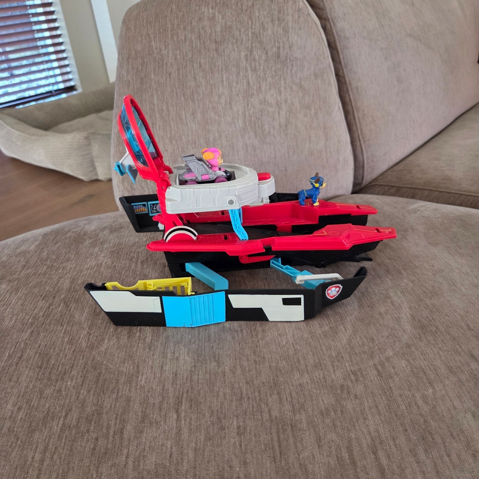 Paw Patrol Sea Patroller met figuren, Ophalen of Verzenden, Zo goed als nieuw