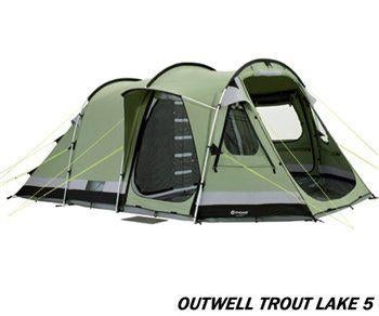 Outwell Trout Lake 5, Ophalen, Gebruikt, Tot en met 5