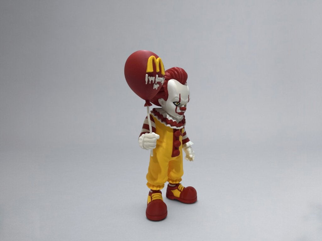 Penny McWise – 28 cm (Mash‑up Pennywise x Ronald McDonald), -, -, Nieuw, Ophalen of Verzenden