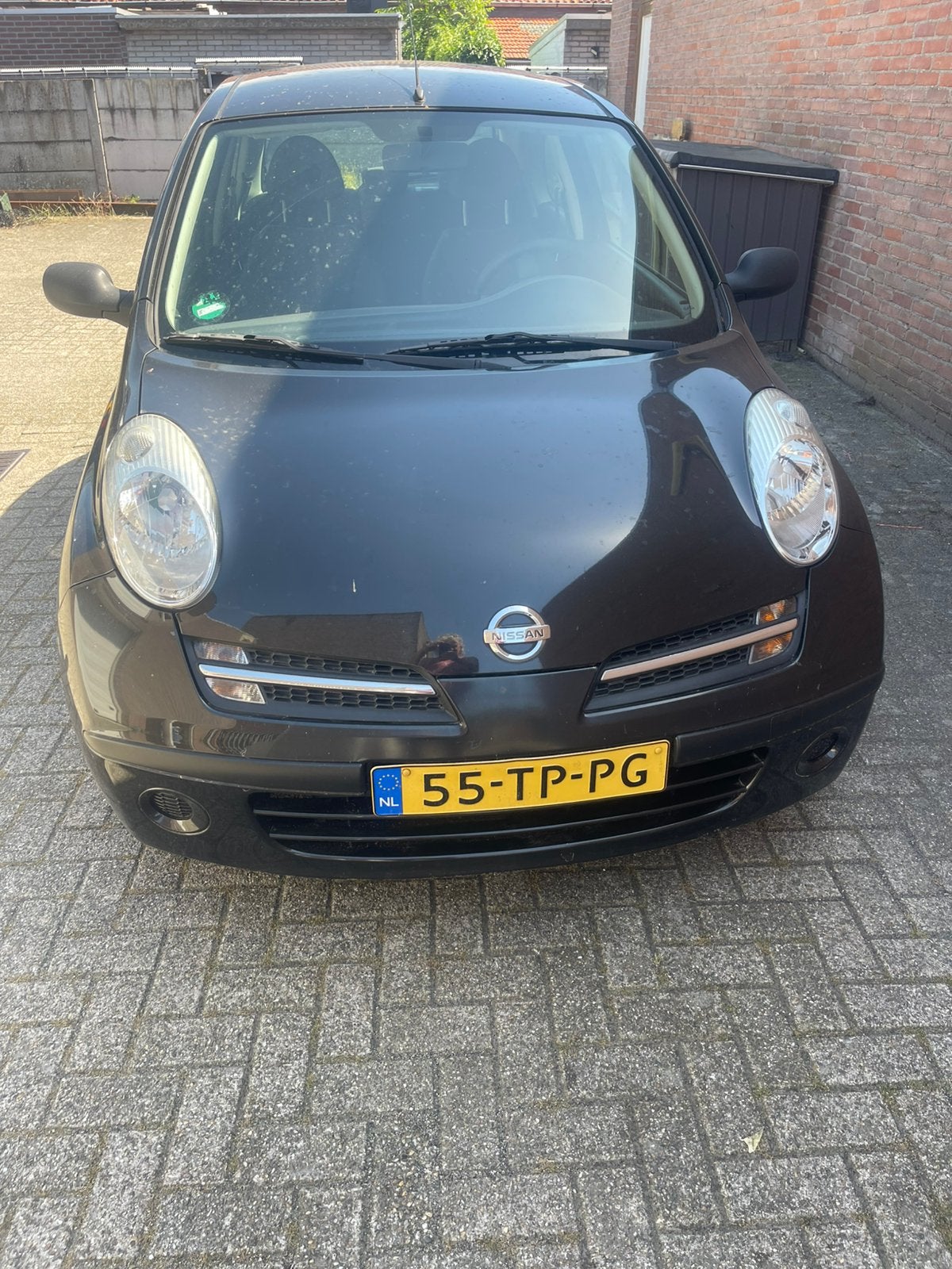 Nissan Micra met airco APK tot 2027, Auto's, Nissan, 4 cilinders, Zwart, Origineel Nederlands, Micra