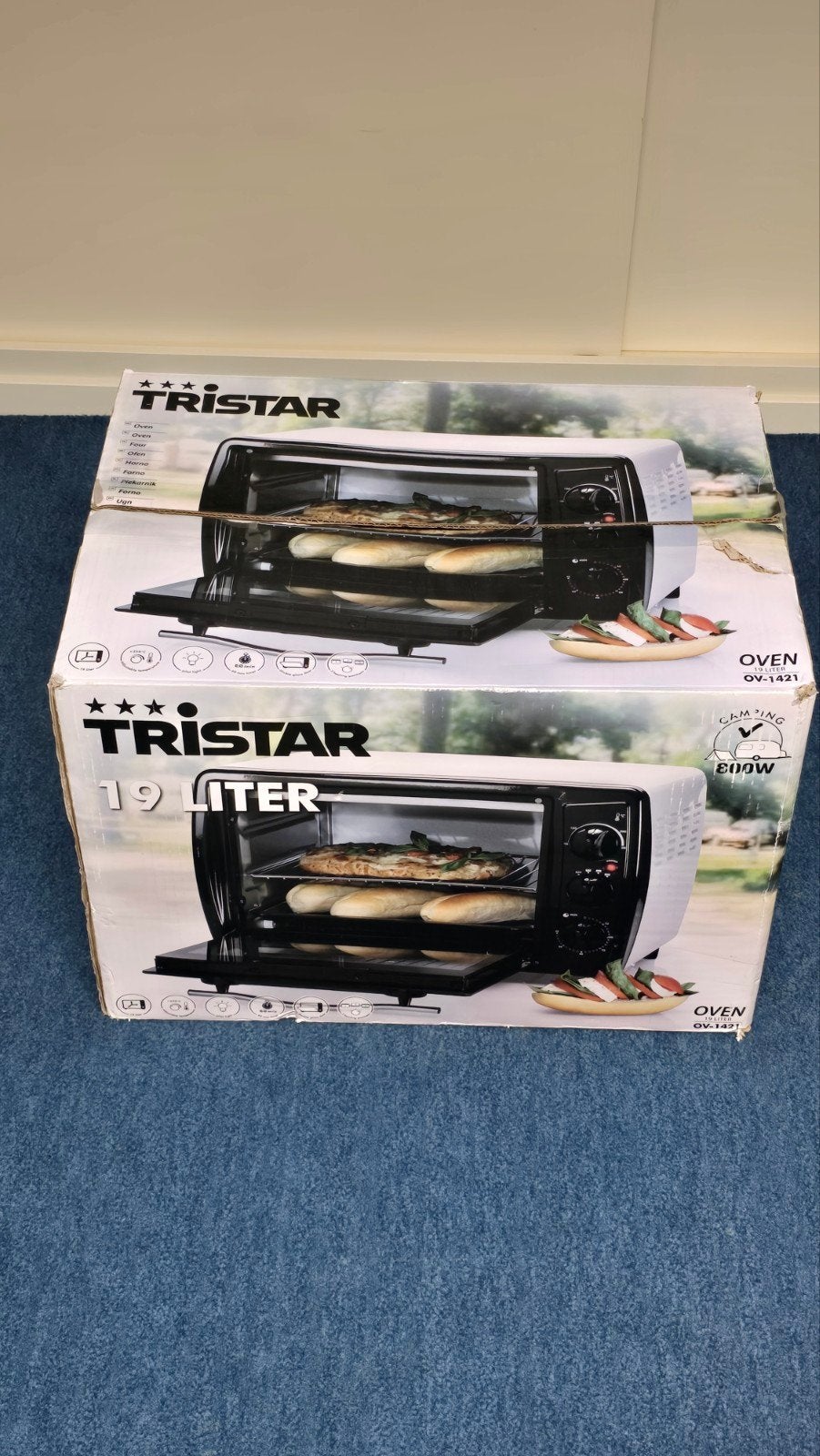 Tristar Mini-oven OV-1421 - 19 Liter met Grillrooster, Caravans en Kamperen, Ophalen, Nieuw