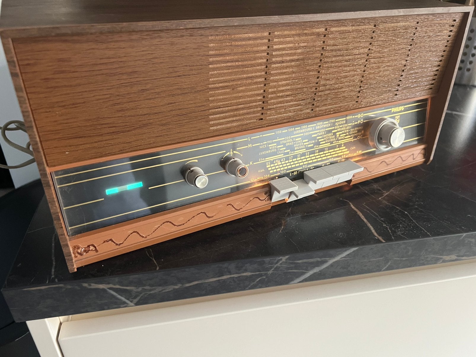 Nette Philips B3X54A/00 buizenradio oldtimer Werkend, Ophalen of Verzenden