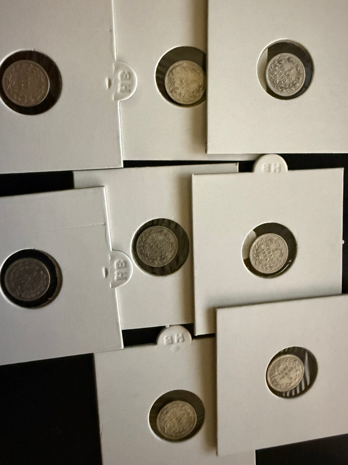 Diverse zilveren 5 cent munten Koning Willem III, Koning Willem III, Zilver, Ophalen of Verzenden, Losse munt